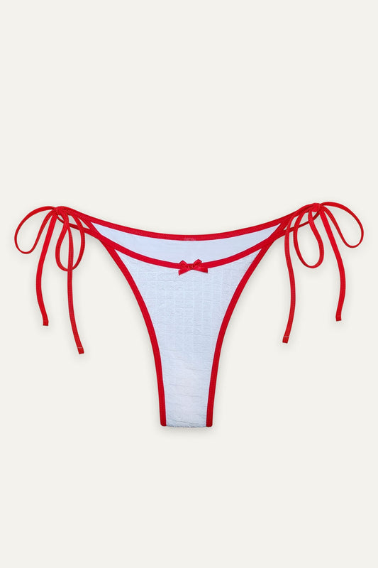 Eleni White Bikini Bottoms